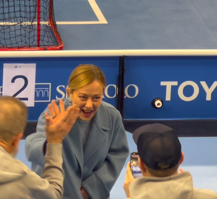 Giorgia Meloni a Torino per gli Special Olympics Games [video]