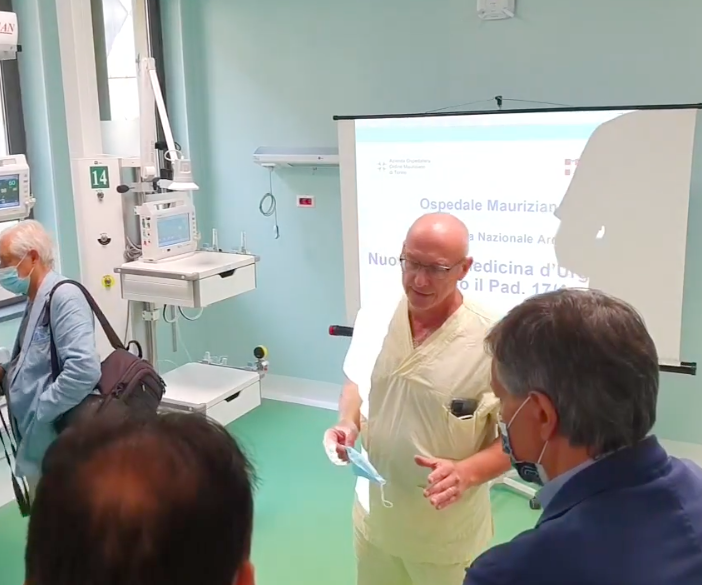 Torino, ospedale Mauriziano: inaugurata nuova terapia intensiva presso Medicina d'urgenza