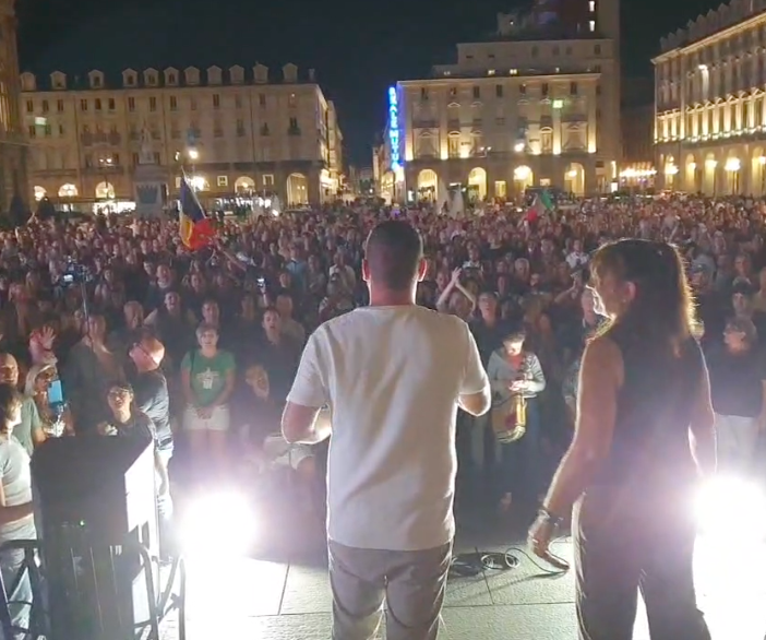 La &quot;Variante Torinese&quot; in piazza Castello a Torino