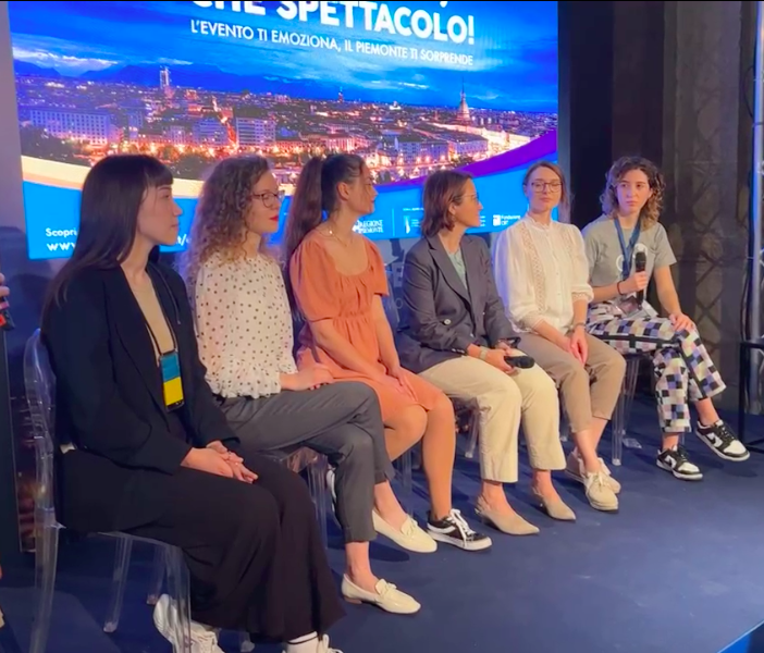 Youth Symphony Orchestra of Ukraine al Media Centre di Palazzo Madama prima del concerto all'Eurovillage del Valentino