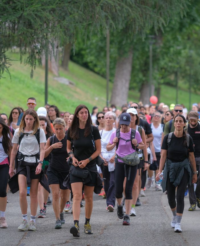 Martina Maccari al suo arrivo a Torino