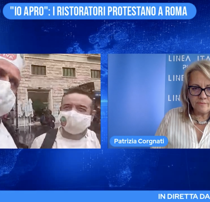 &quot;Io apro&quot;: i ristoratori protestano a Roma