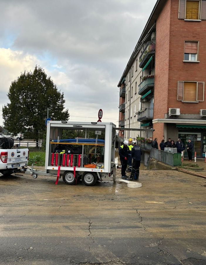 Emergenza maltempo, la Protezione civile del Piemonte al lavoro a Valsamoggia