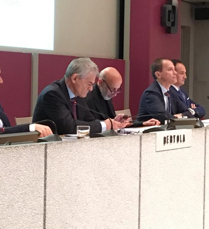 Giorgio Bertola, Sergio Chiamparino, Alberto Cirio, rispondono alle domande degli imprenditori