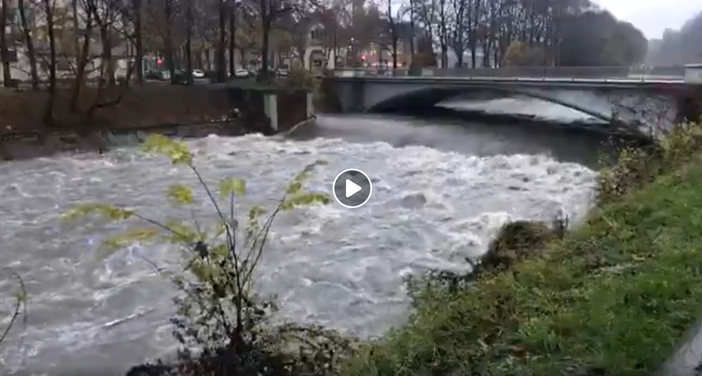 Torino: il fiume Dora in piena.