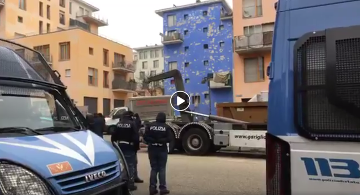 Sgombero alle cantine del MOI