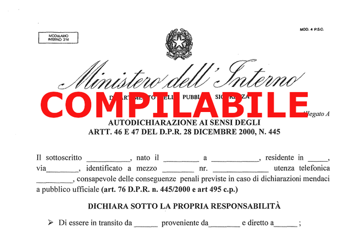Autodichiarazione per spostarsi in tempo di Coronavirus, solo per avvocati e letterati. Di Carlo Manacorda*
