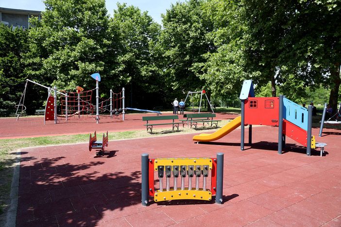 In via Calabria c'è una nuova area giochi, inclusiva e innovativa