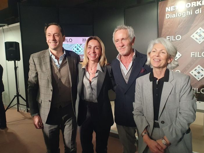 Elena Chiorino, assessore alla Formazione, Istruzione e Lavoro della Regione Piemonte, ospite alla cerimonia inaugurale della 59a edizione di FILO, il Salone internazionale dedicato a fibre e filati, ospitato nel Centro Congressi &quot;Allianz MiCo&quot; a Milano