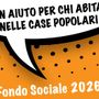 Fondo sociale 2026, un aiuto per gli inquilini delle case popolari