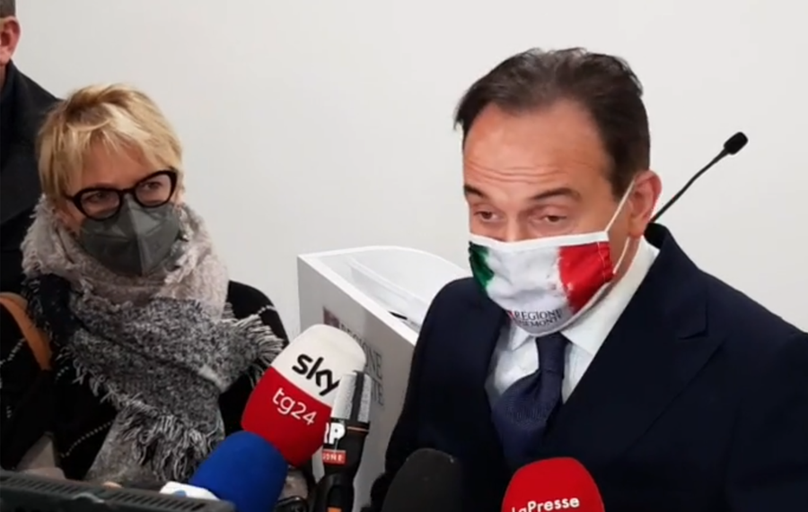 Regione Piemonte, presidente Cirio: conferenza stampa di inizio 2021