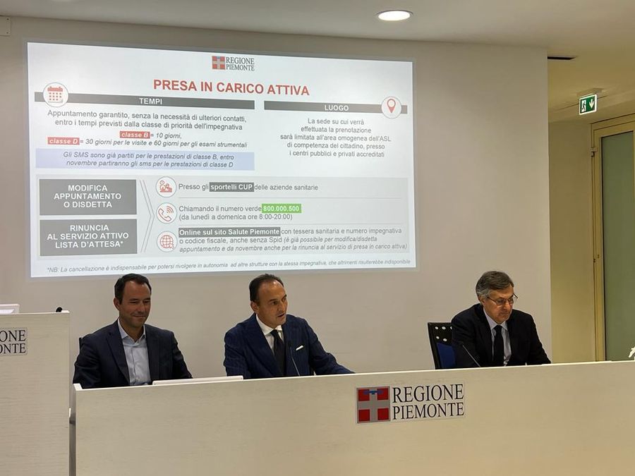 Sanità piemontese, liste d'attesa: “Recuperato l'80-90% sul 2019”. Parte anche la presa in carico sul “modello vaccini”