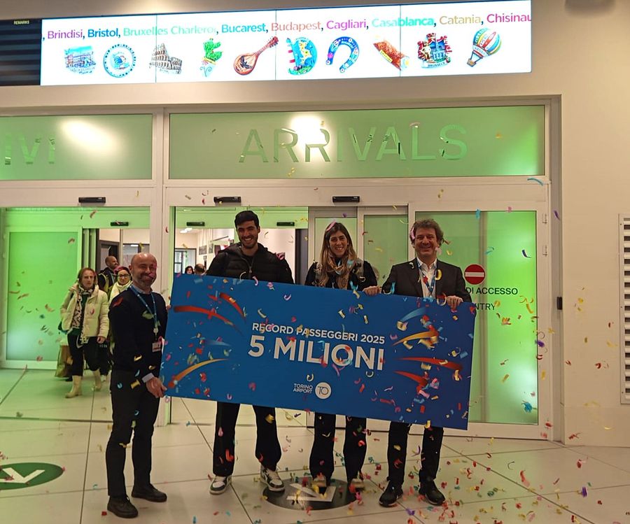 Il "Sandro Pertini" supera per la prima volta il traguardo dei cinque milioni di passeggeri