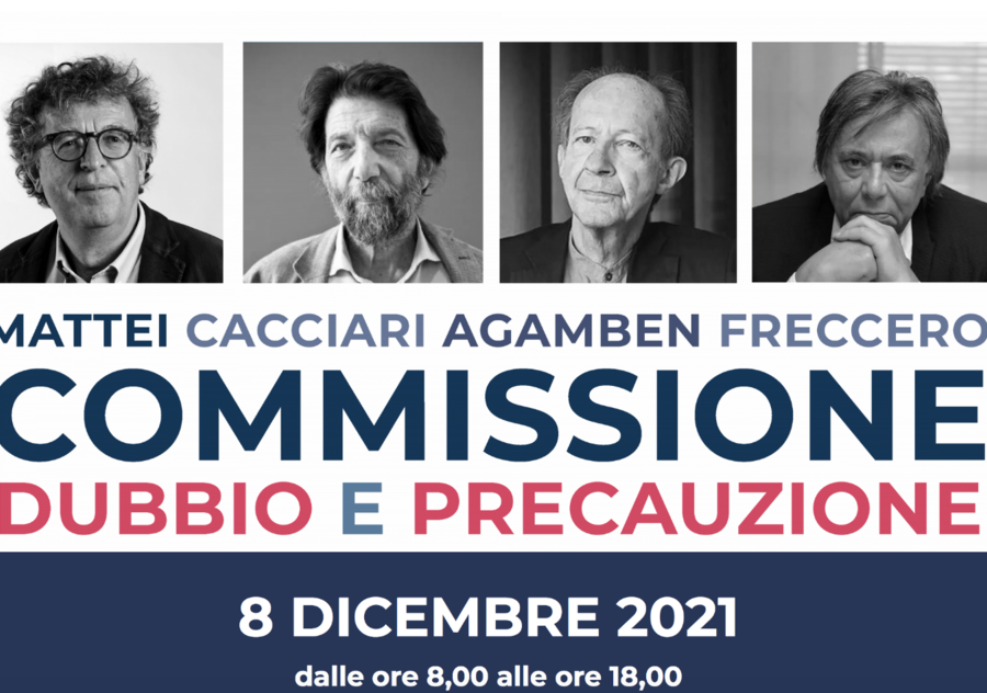 Covid, nasce a Torino la Commissione Dubbio e Precauzione con Mattei, Agamben, Cacciari e Freccero