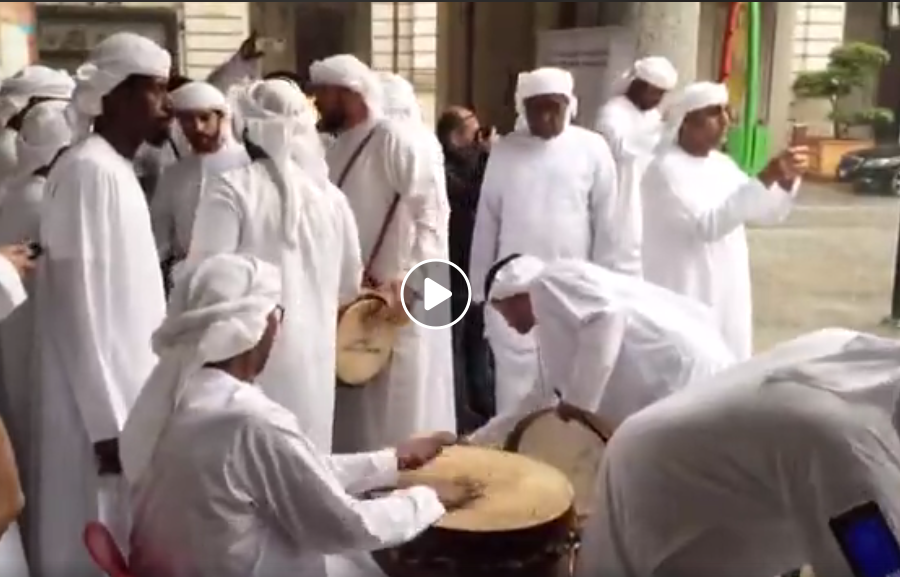 Canti e balli accompagnano la presenza a Torino di Sua Altezza Sultan bin Muhammad Al Qasimi, sceicco di Sharjah