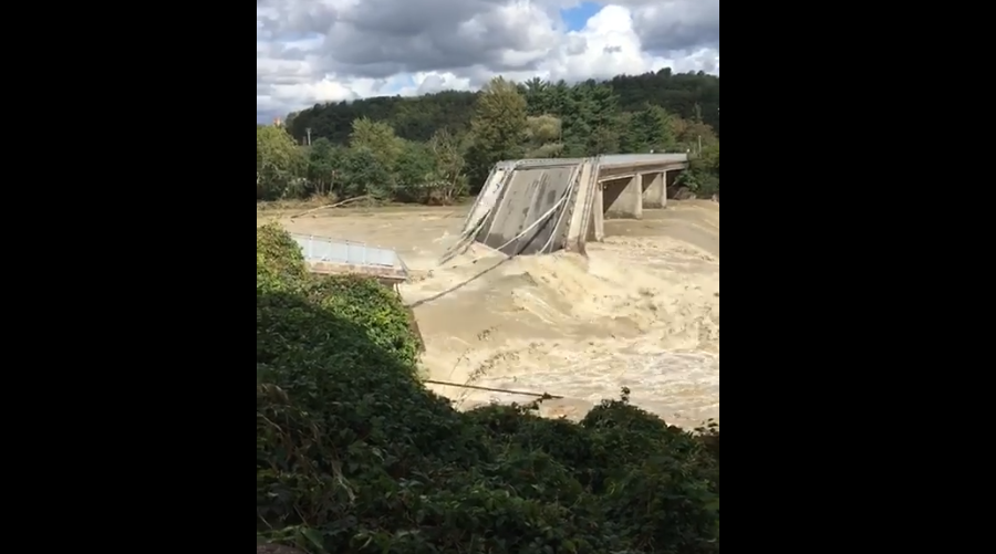 Piemonte, crollato il ponte di Romagnano Sesia. 17 dispersi per il maltempo, Mattarella chiama Cirio