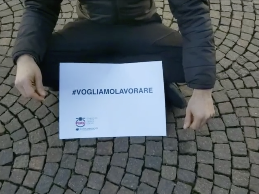flash mob dei ristoratori a Torino