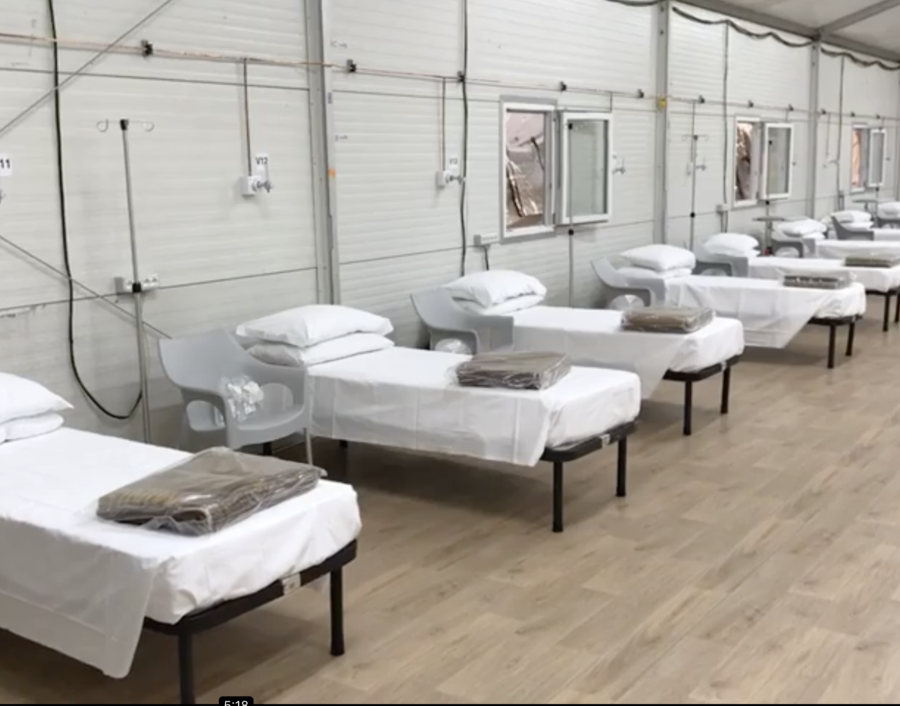 Pronto l'ospedale temporaneo “Valentino”