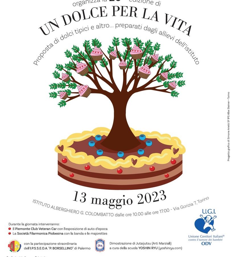 La locandina della 26° edizione di Un dolce per la vita è stata realizzata dagli studenti dell'istituto di grafica e design Abe Steiner