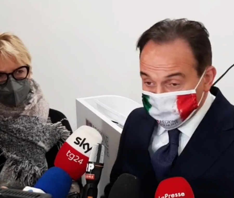 Regione Piemonte, presidente Cirio: conferenza stampa di inizio 2021