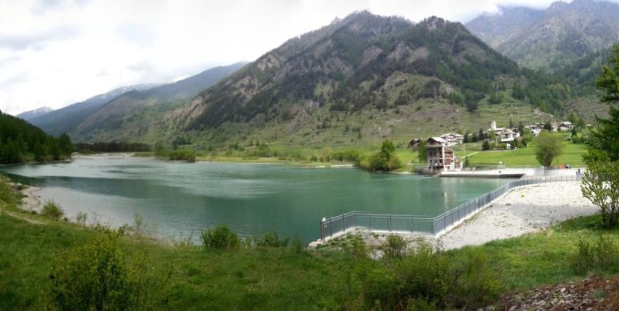Il bacino idroelettrico di Pourrieres in val Chisone. Coldiretti Torino ne propone l'utilizzo per irrigare i campi provati dalla siccità