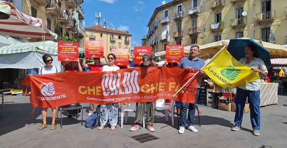 Torino città sempre più calda, misurazioni di Legambiente a Barriera Milano