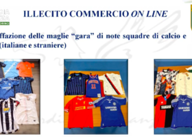 Operazione “Maglie larghe”: maxi sequestro da oltre 700mila euro per traffico di maglie sportive contraffatte