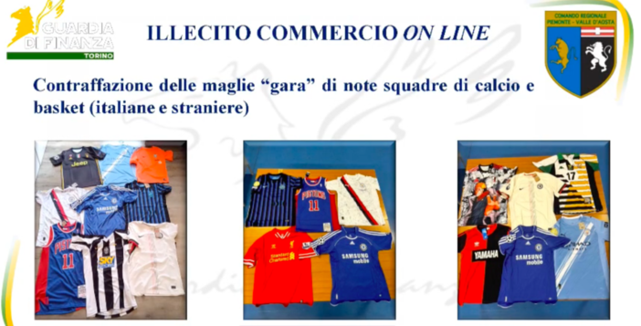 Operazione “Maglie larghe”: maxi sequestro da oltre 700mila euro per traffico di maglie sportive contraffatte