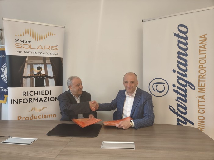 Comunità energetiche rinnovabili, firmato l'accordo tra Confartigianato imprese Torino e Simtec Solaris Comunità energetiche rinnovabili, firmato l'accordo tra Confartigianato imprese Torino e Simtec Solaris
