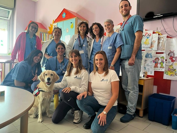 Al via "Cuore a quattro zampe", la pet therapy arriva in pediatria Al via "Cuore a quattro zampe", la pet therapy arriva in pediatria