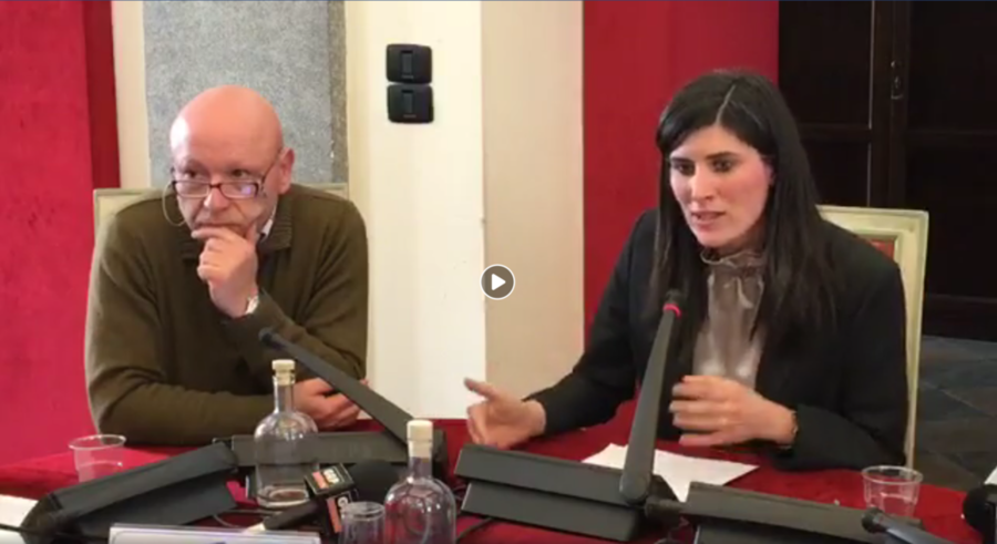 Conferenza stampa in Comune a Torino, dopo la riunione di Giunta che ha approvato le linee di indirizzo riguardanti la ztl nel centro di città.
