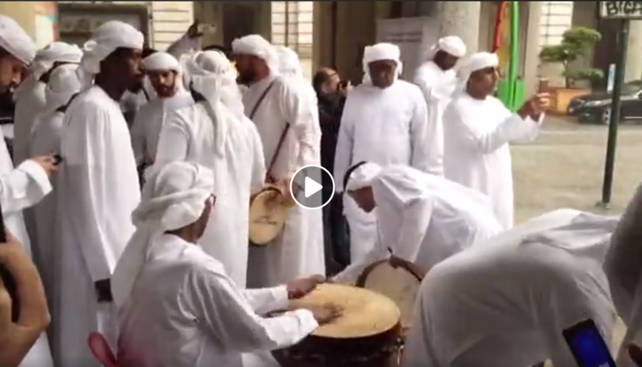 Canti e balli accompagnano la presenza a Torino di Sua Altezza Sultan bin Muhammad Al Qasimi, sceicco di Sharjah