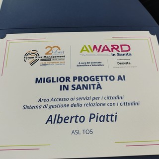 AslTO5, il progetto di intelligenza artificiale premiato all’AI Award 2025