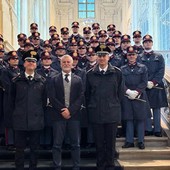 Gli allievi ufficiali dell'arma dei Carabinieri in visita a Torino