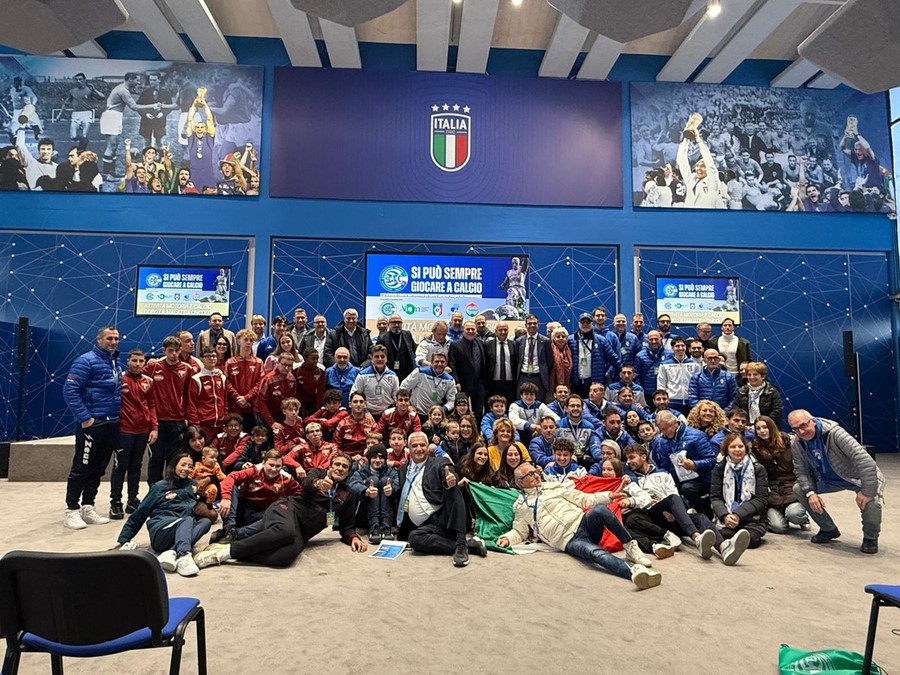 La squadra 100% UGI Torino ospite della Nazionale italiana a Coverciano