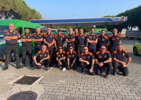 Partita per la Calabria la colonna mobile regionale della Protezione civile Partita per la Calabria la colonna mobile regionale della Protezione civile