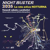 Nightbuster, tornano i collegamenti notturni di Gtt per tutta l'estate Nightbuster, tornano i collegamenti notturni di Gtt per tutta l'estate